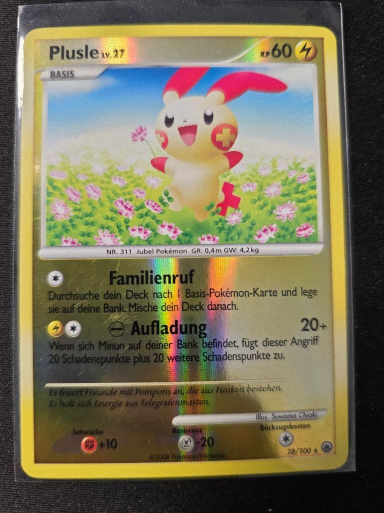 Plusle LV. 27 28/100 Great Encounters trading card