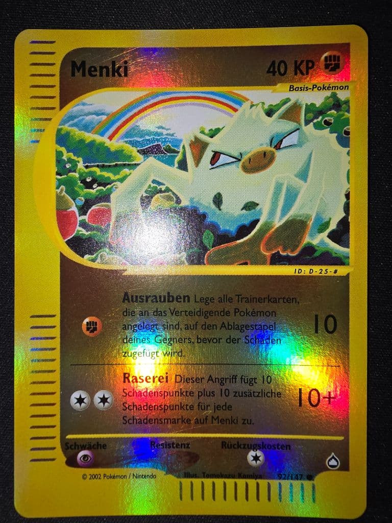 Menki 92/147 Aquapolis trading card