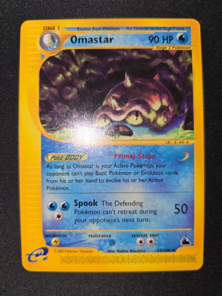 Omastar 23/144 Skyridge trading card