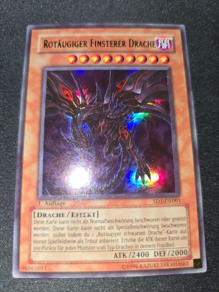 Rotäugiger Finsterer Drache 001 Structure Deck: Drachenwut trading card