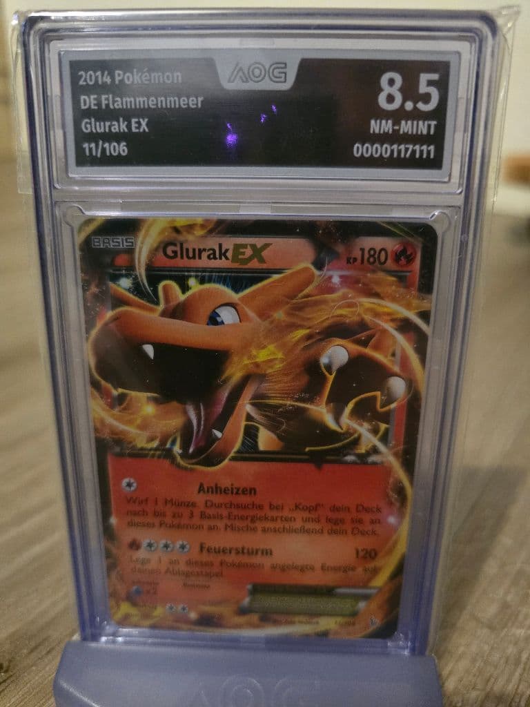 Glurak EX 11/106 Flammenmeer trading card