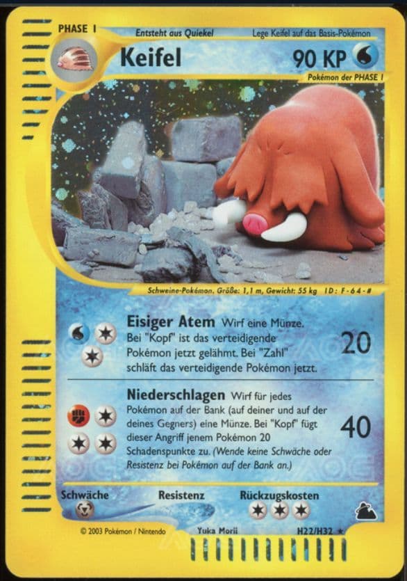 Keifel H22/H32 Skyridge trading card