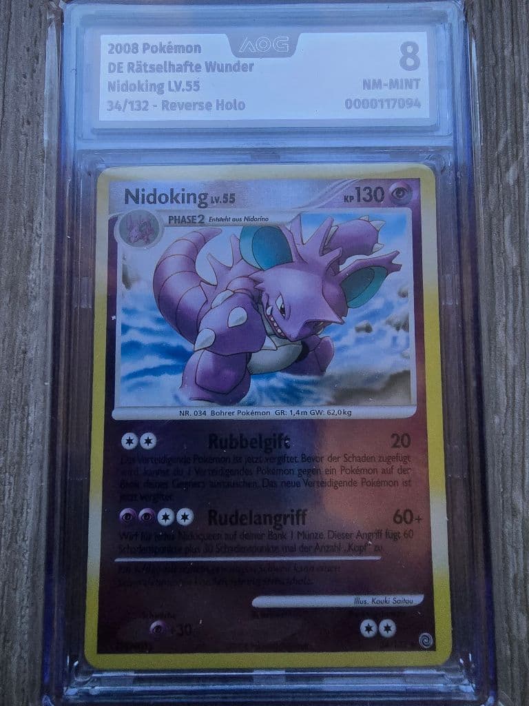 Nidoking LV.55 34/132 Rätselhafte Wunder trading card