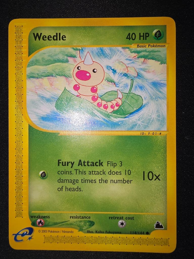 Weedle 114/144 Skyridge trading card