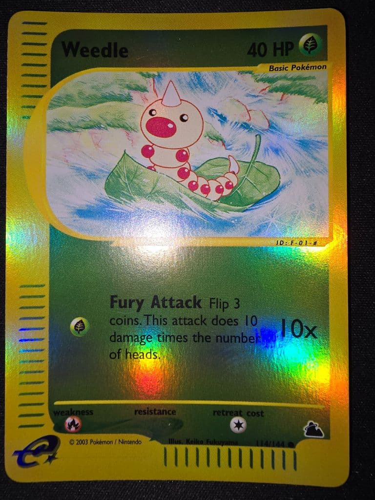 Weedle 114/144 Skyridge trading card