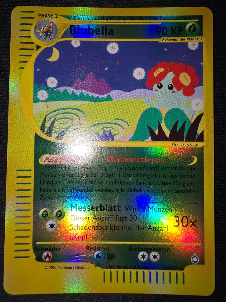 Blubella 5/147 Aquapolis trading card