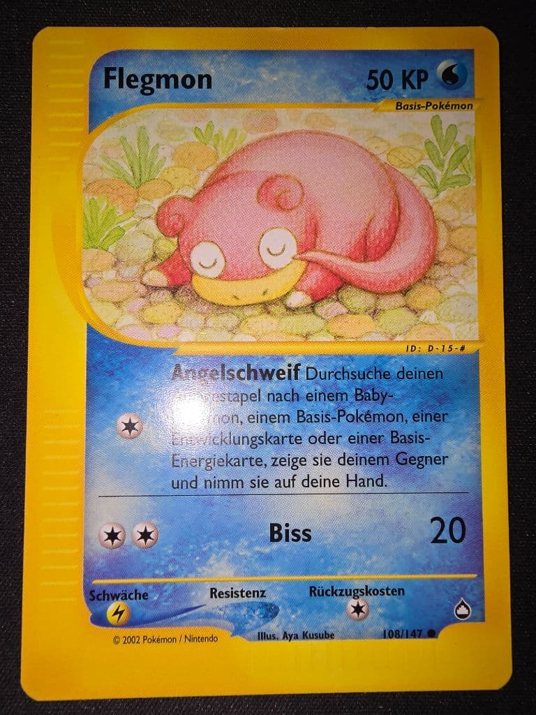 Flegmon 108/147 Aquapolis trading card