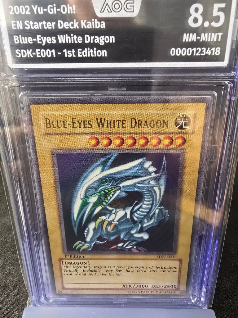 BLUE-EYES WHITE DRAGON 001 Starter Deck Kaiba trading card