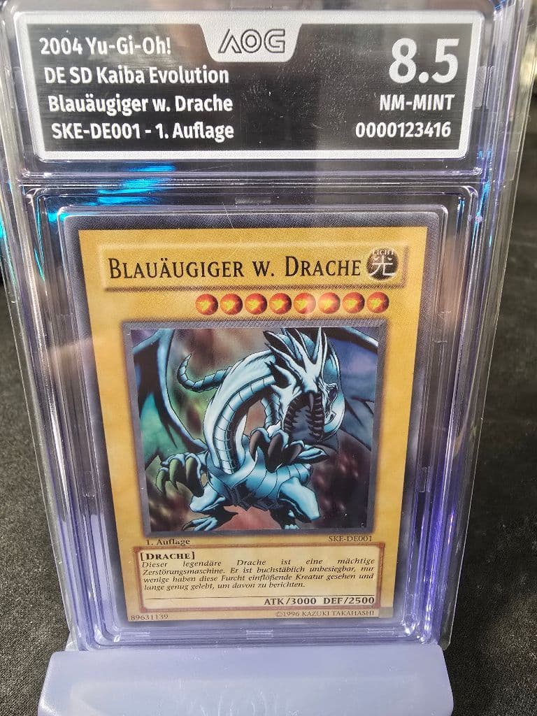 Blauäugiger w. Drache 001 Starter Deck Kaiba Evolution (German) trading card