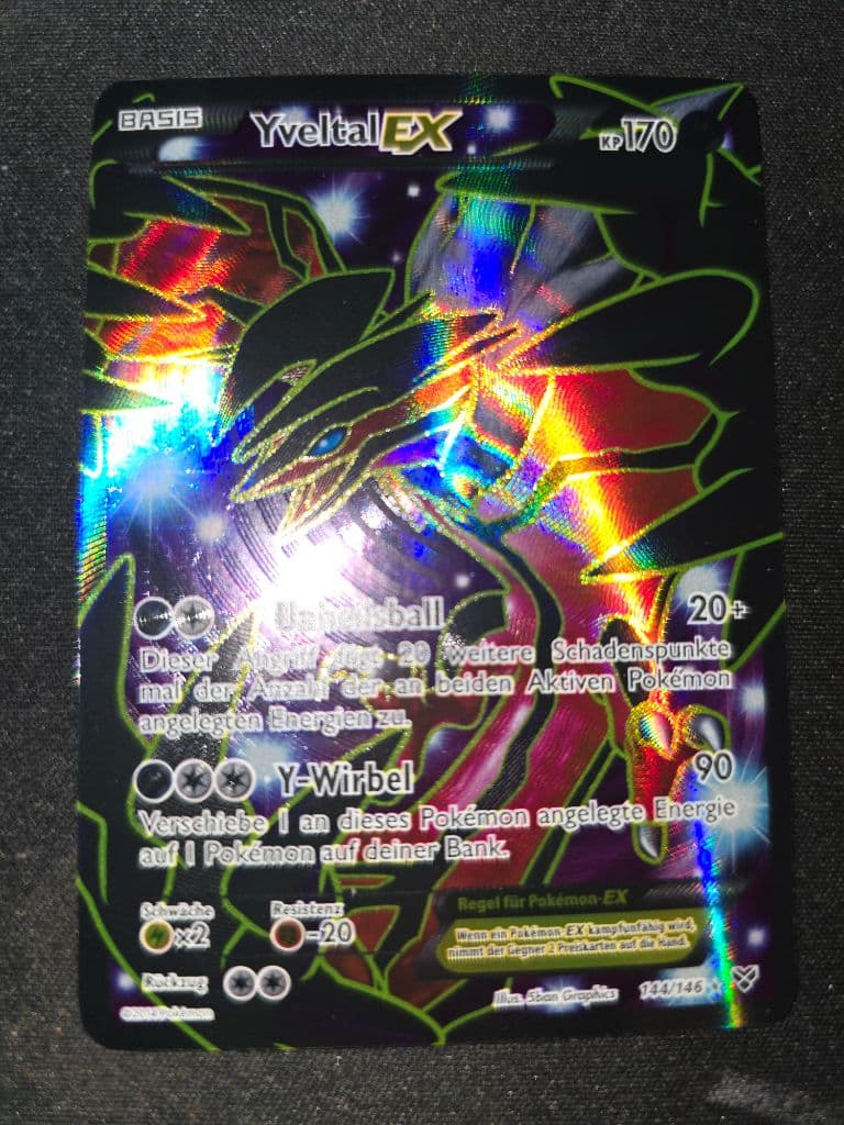 Yveltal EX 144/146 XY trading card