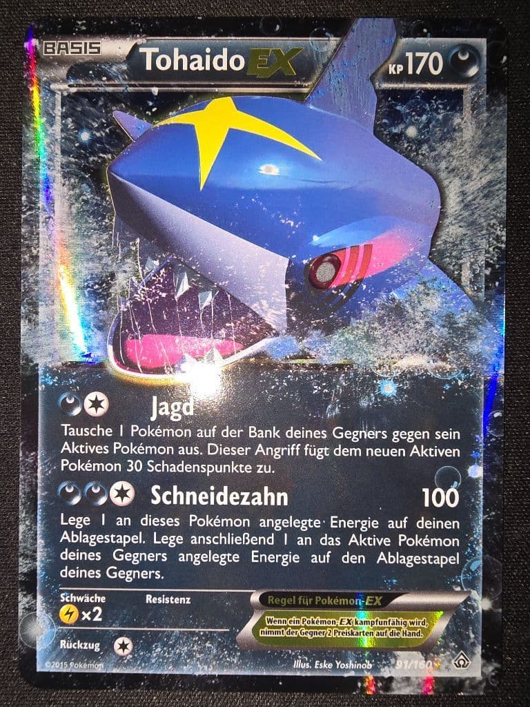Tohaido EX 91/160 XY – Protoschock trading card