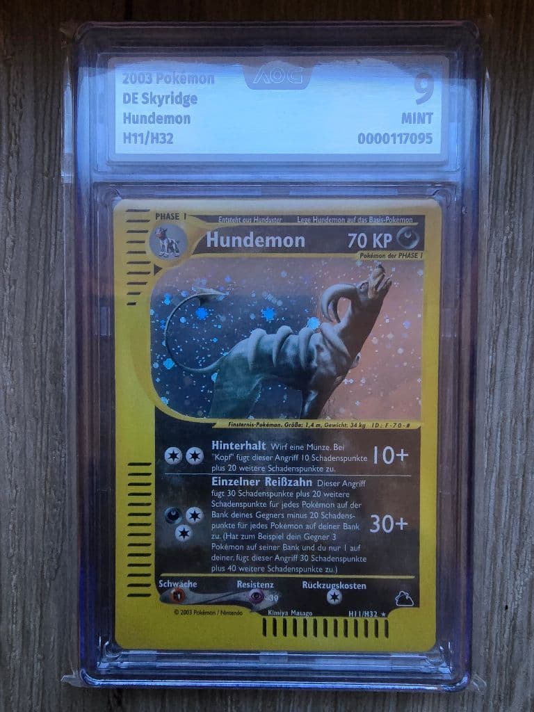 Hundemon H11/H32 Skyridge trading card