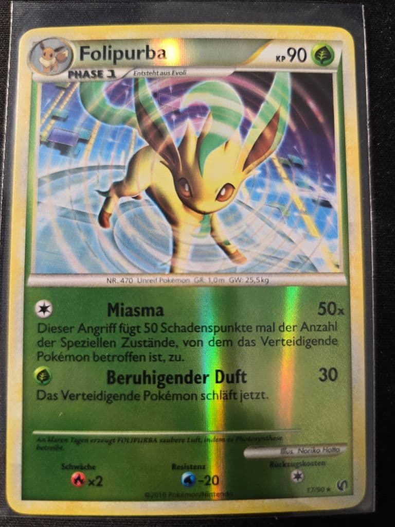 Folipurba 17/90 Unerschrocken (HGSS Undaunted) trading card