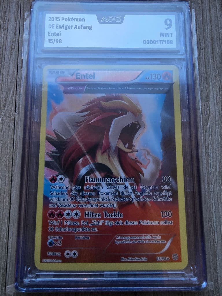Entei 15/98 Ewiger Anfang (Ancient Origins) trading card