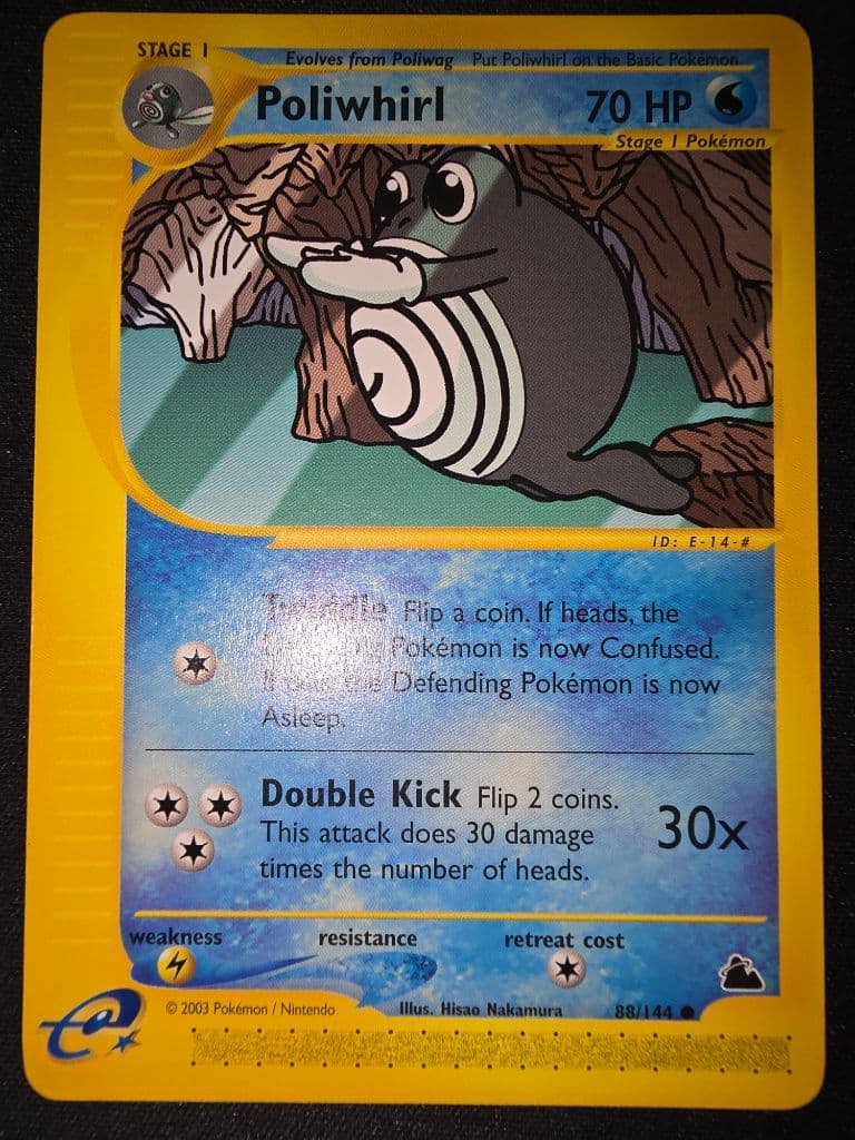 Poliwhirl 88/144 Skyridge trading card