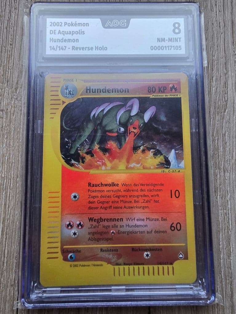 Hundemon 14/147 Aquapolis trading card