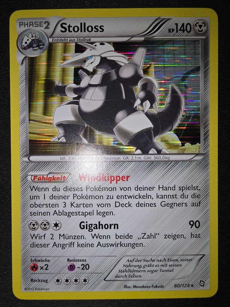Stolloss 80/124 Drachensele trading card