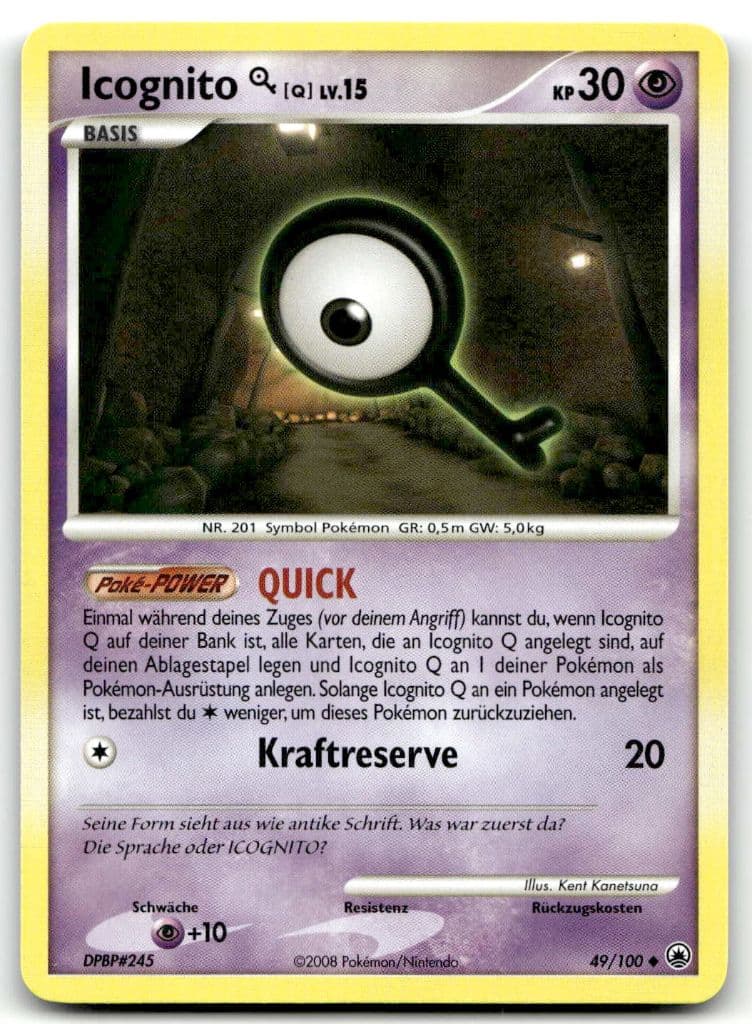 Icognito [Q] 49/100 Majestic Dawn trading card