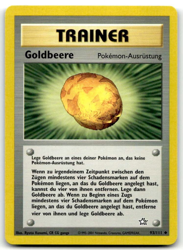 Goldbeere 93/111 Neo Genesis trading card