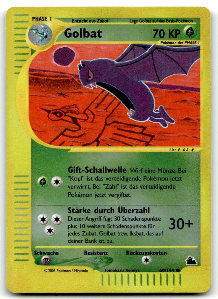 Golbat 60/144 Skyridge trading card