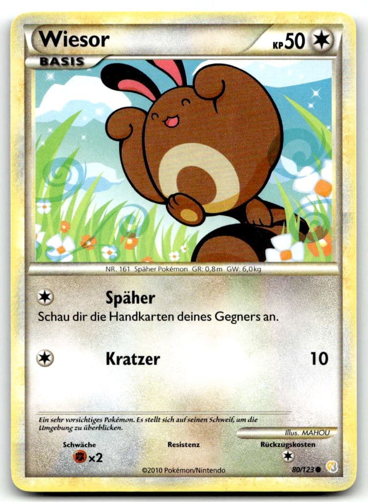 Wiesor 80/123 HeartGold & SoulSilver trading card