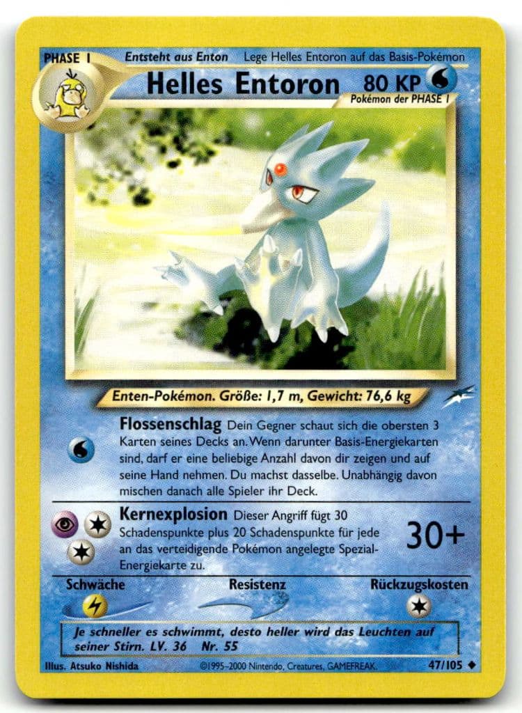 Helles Entoron 47/105 Neo Destiny trading card
