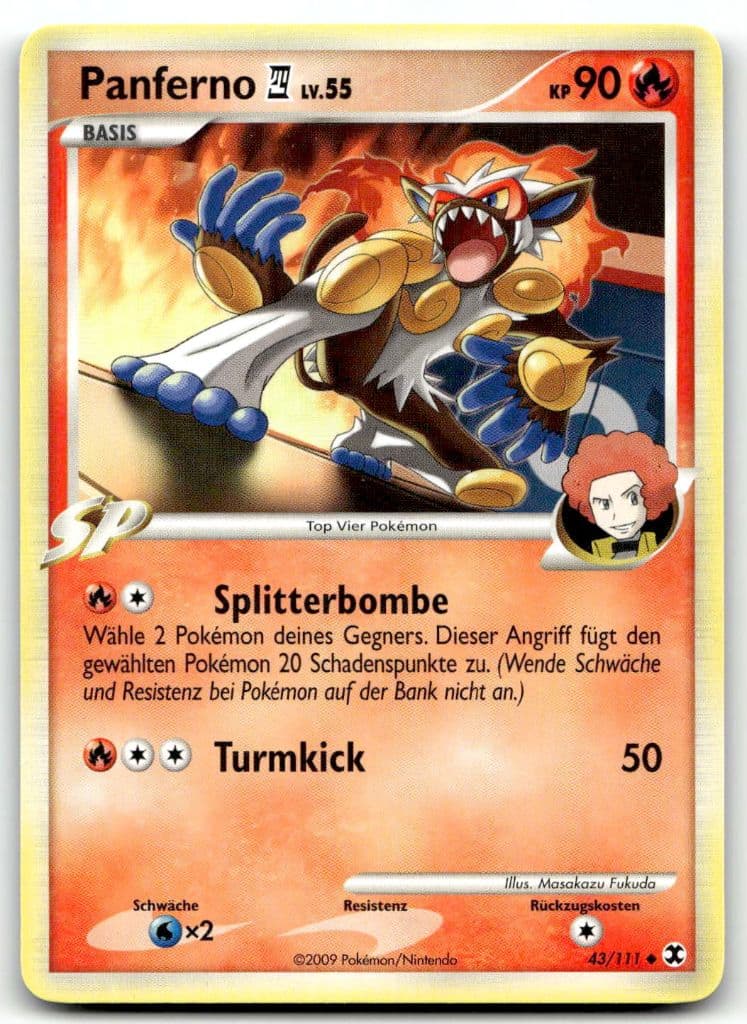 Panferno 43/111 Platin trading card