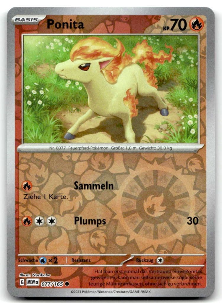 Ponita 077/165 Karmesin & Purpur – 151 trading card