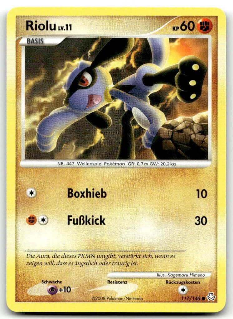 Riolu 117/146 Majestätischer Morgen trading card