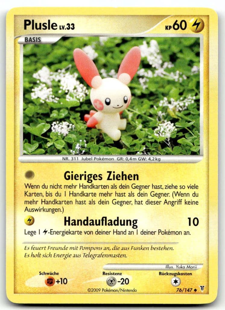 Plusle 76/147 Aufstieg der Rivalen trading card