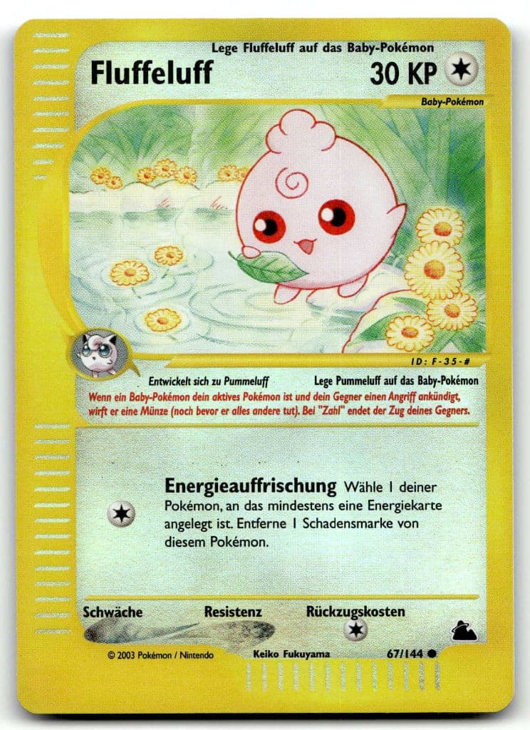 Fluffeluff 67/144 Skyridge trading card