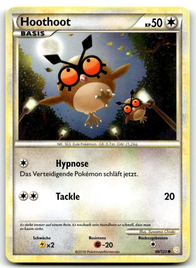 Hoothoot 66/123 Aufstieg der Rivalen trading card
