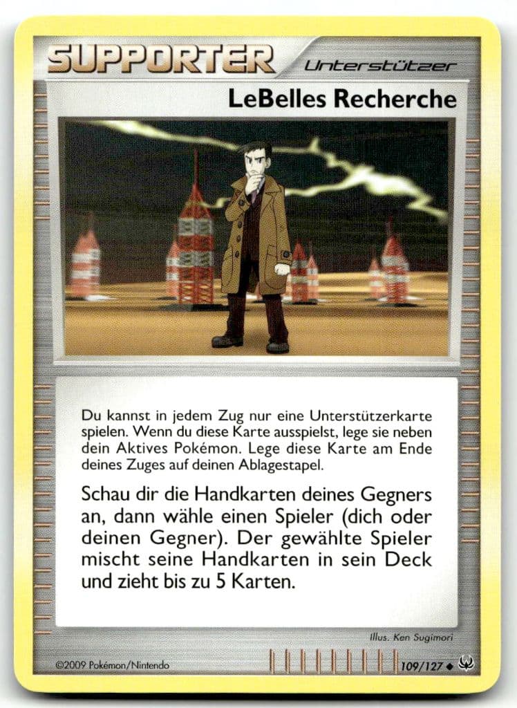 LeBelles Recherche 109/127 Platin trading card