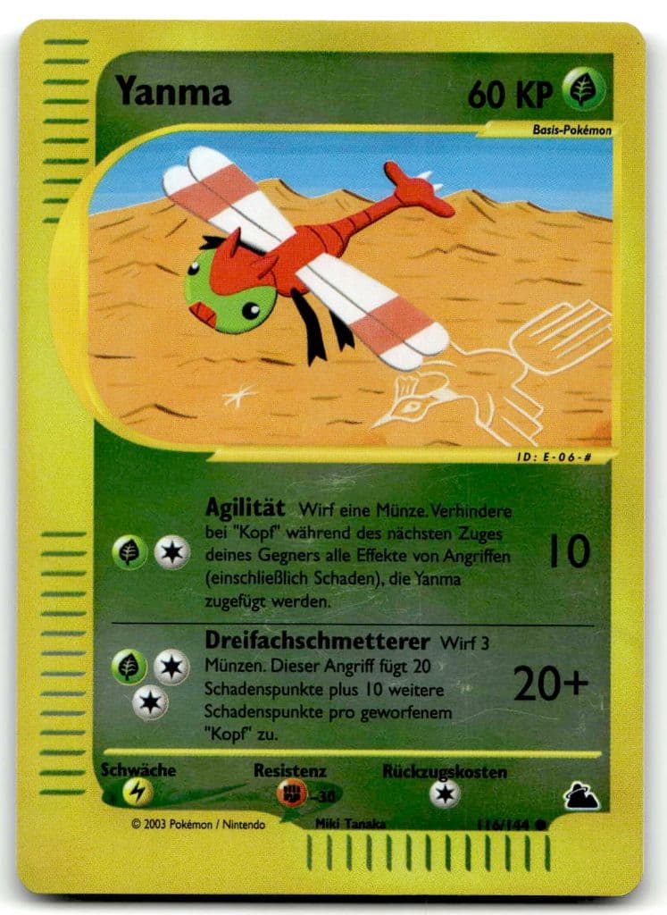 Yanma 116/144 Skyridge trading card