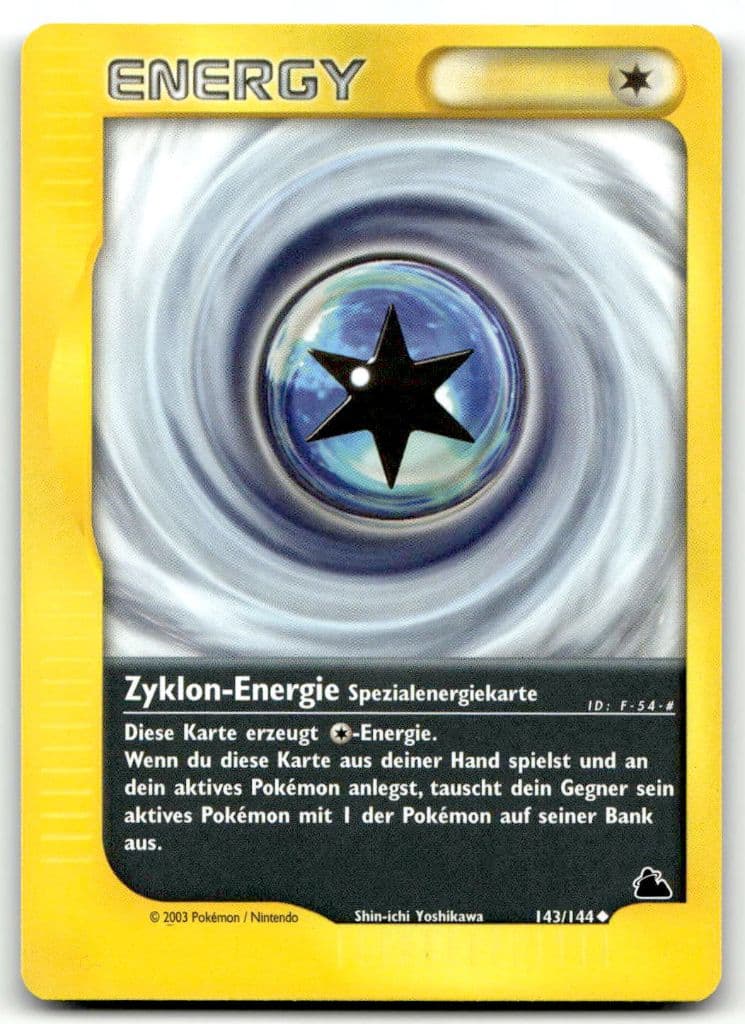 Zyklon-Energie 143/144 Skyridge trading card