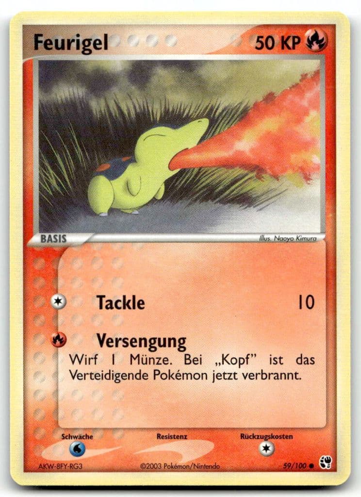 Feurigel 59/100 Sandsturm trading card