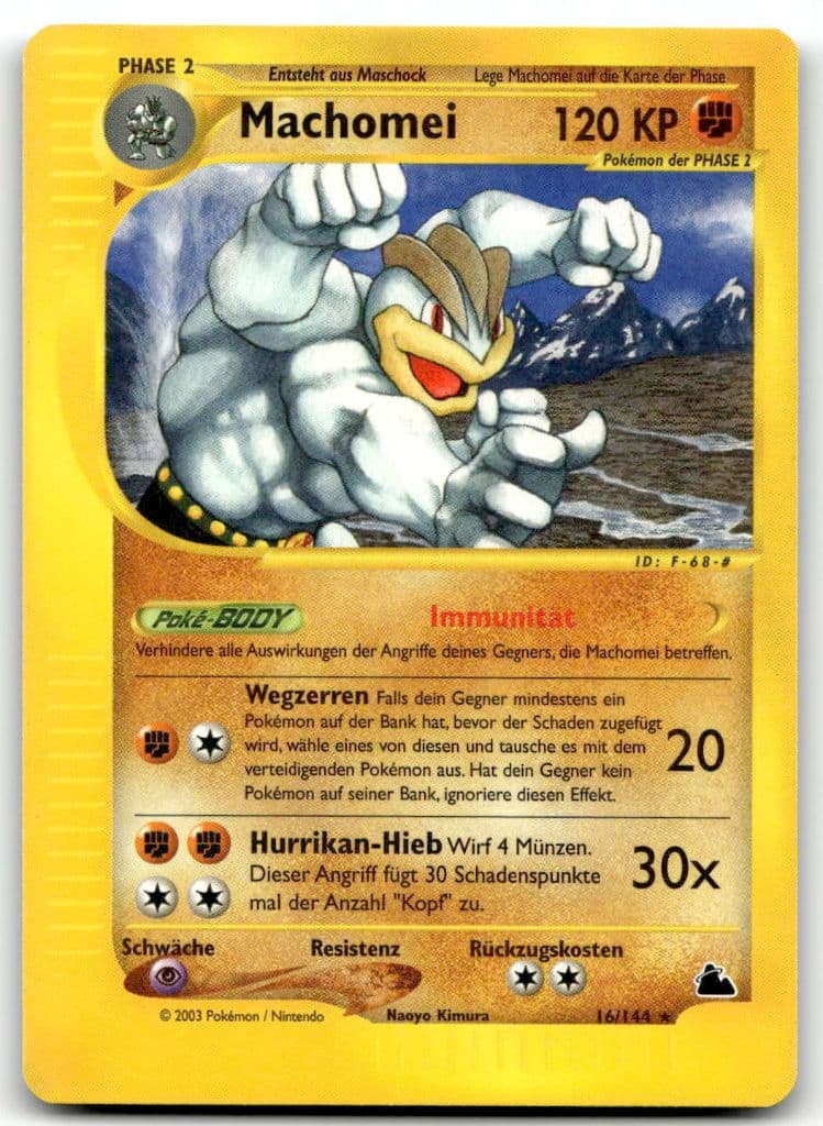 Machomei 16/144 Skyridge trading card