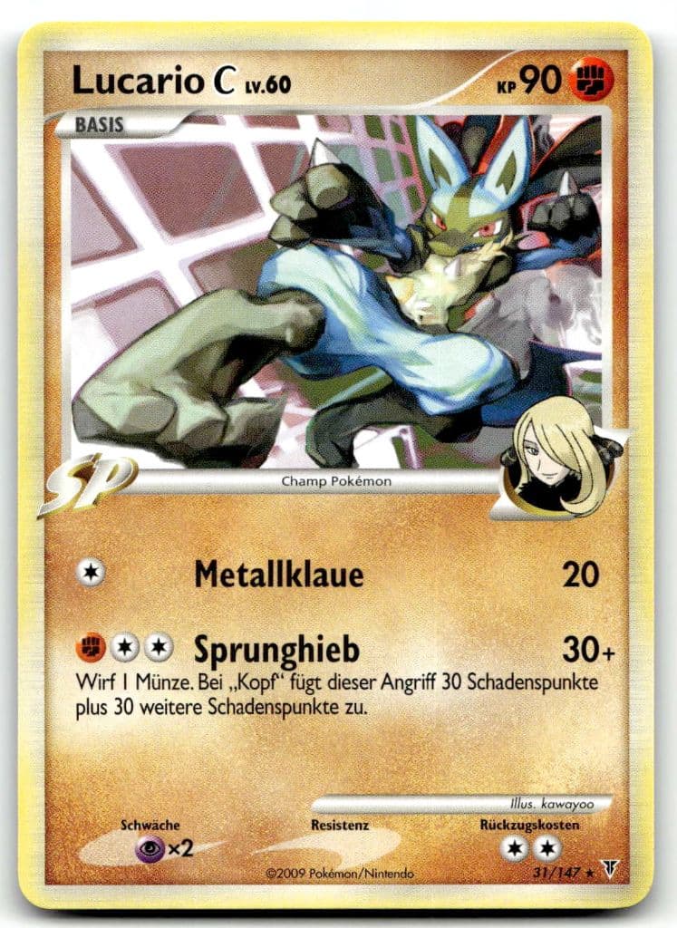 Lucario C 31/147 Aufstieg der Rivalen trading card