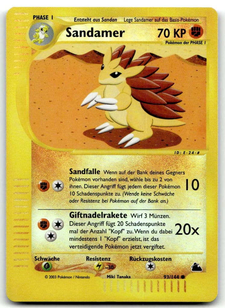 Sandamer 93/144 Skyridge trading card