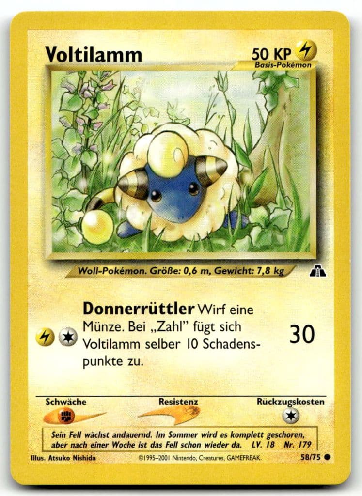 Voltilamm 58/75 Neo Entdeckung trading card