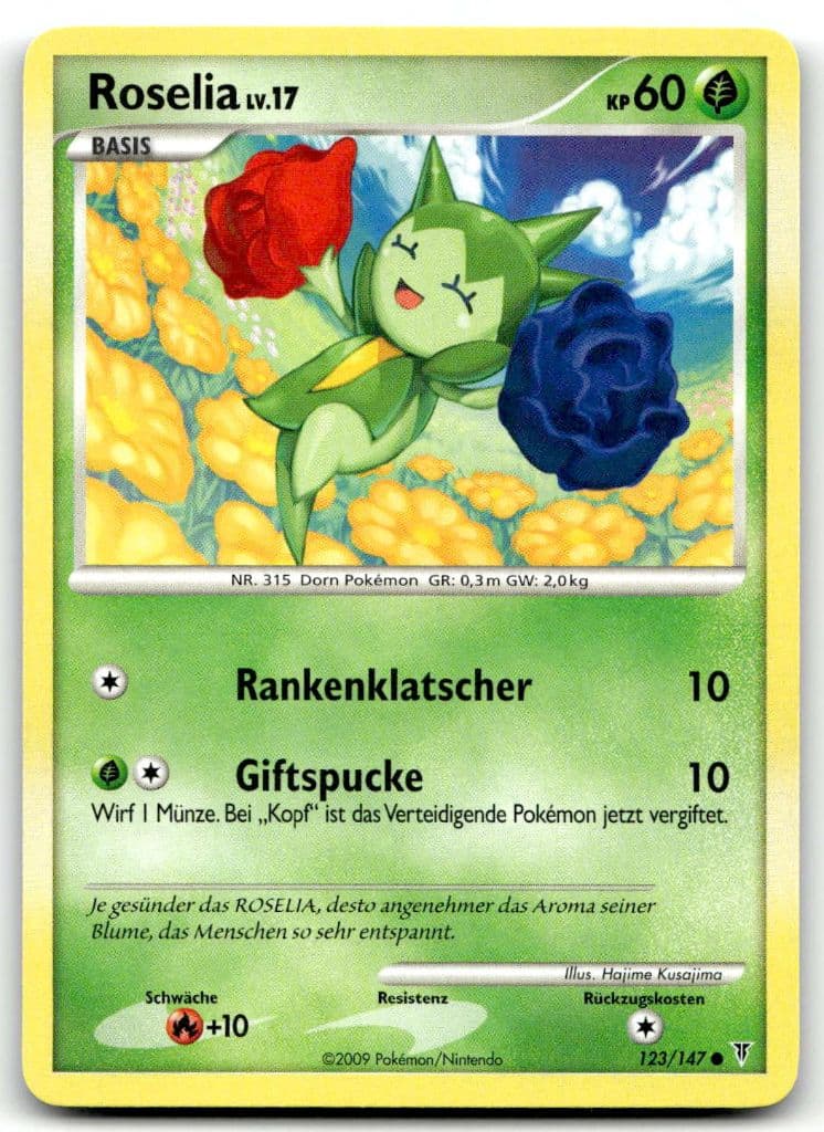 Roselia 123/147 Aufstieg der Rivalen trading card
