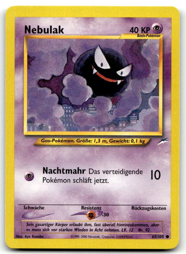 Nebulak 65/105 Neo Destiny trading card
