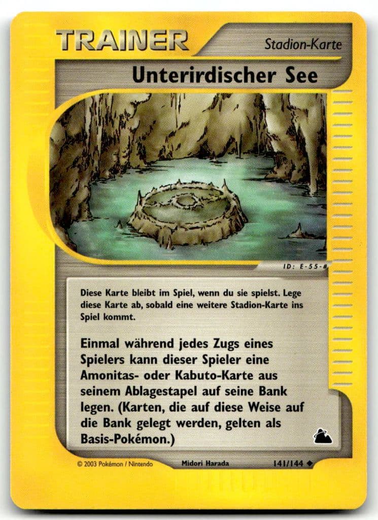 Unterirdischer See 141/144 Aquapolis trading card