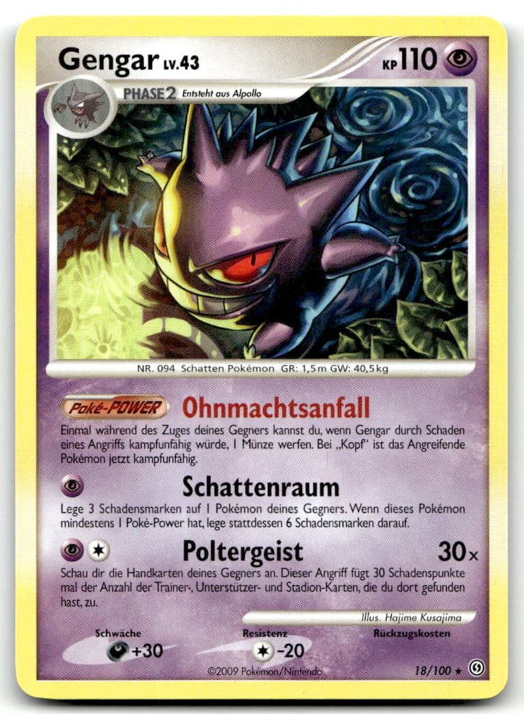 Gengar 18/100 Aufstieg der Rivalen trading card