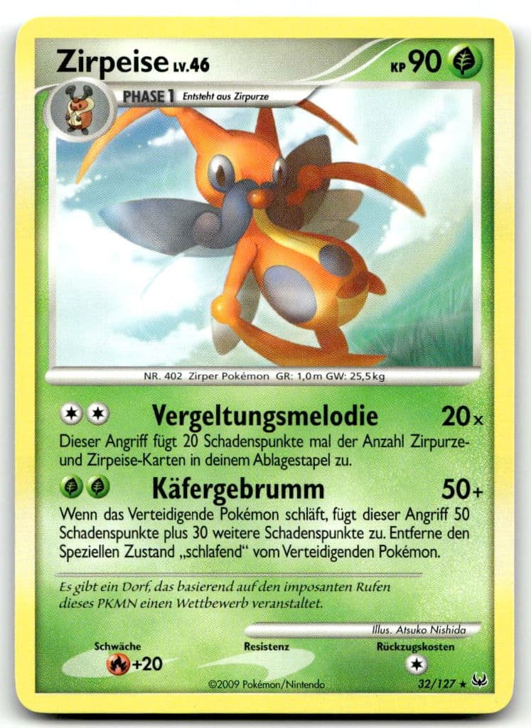 Zirpeise 32/127 Platinum trading card