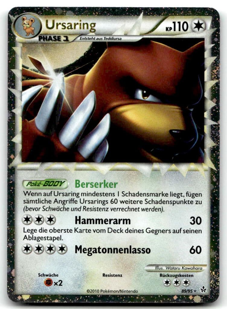 Ursaring 89/95 HS—Entfesselt trading card