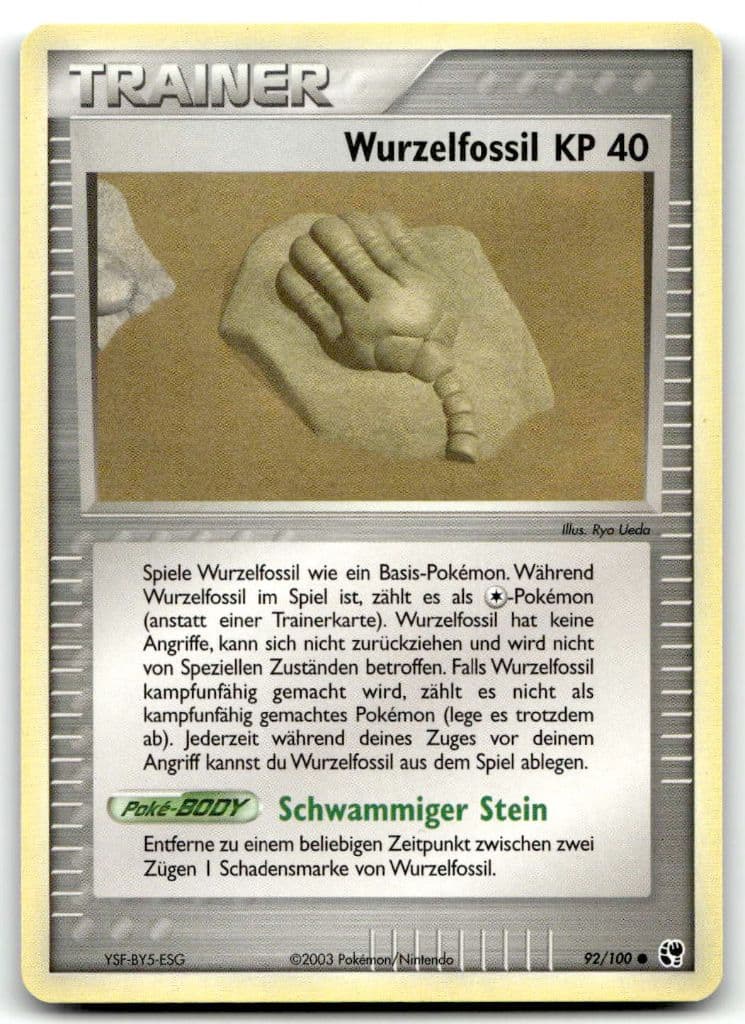 Wurzelfossil 92/100 Sandsturm trading card