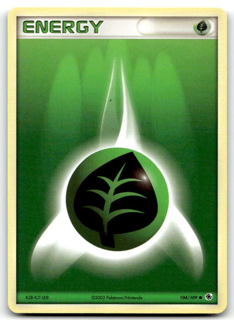 Grass Energy 104/109 EX Ruby & Sapphire trading card