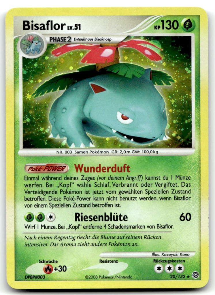 Bisaflor 20/132 Geheimnisvolle Wunder trading card