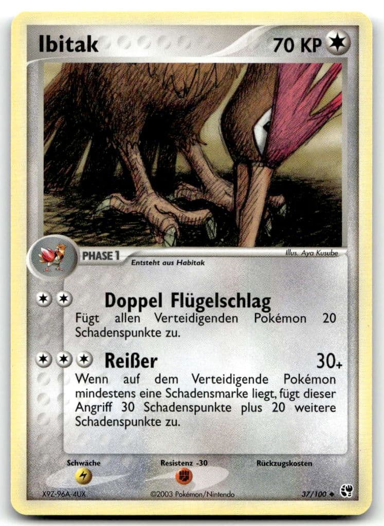 Ibitak 37/100 EX Sandsturm trading card